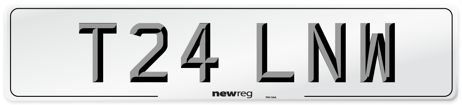 T24 LNW Number Plate from New Reg